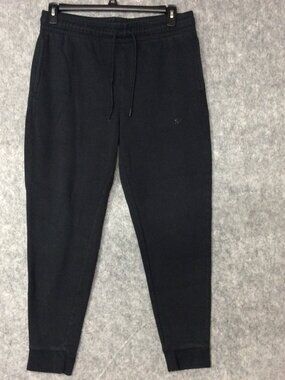 Oakley Mens Black Regular Fit Sweatpants Size M Pockets Logo